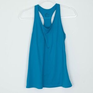 Nike Womens Dri Fit Blue Racerback Tank Top Athletic Workout Running Size‎ S